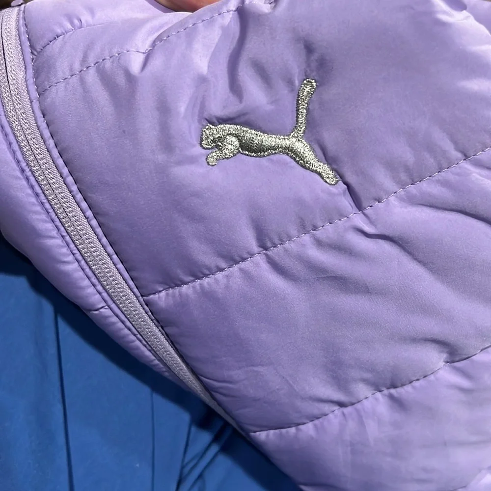 Puma Lavender Quilted Vest kids size 7/8